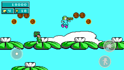 Commander Keen in Keen Dreams | Keen collects some delicious cookies.
