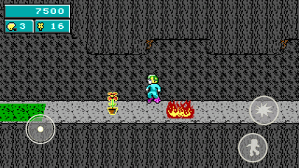 Commander Keen in Keen Dreams | See Keen. See Keen run. See Keen leap over flames in search of a bonus.